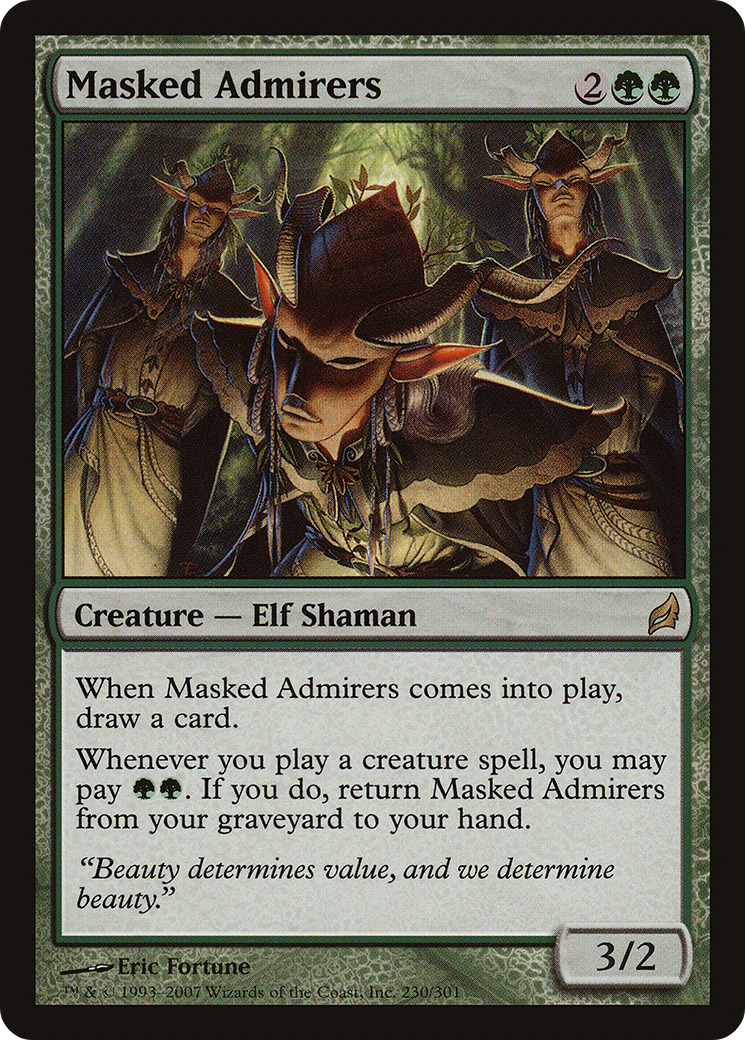 Masked Admirers (LRW-230) [Lorwyn] Foil MTG Single Wizards of the Coast