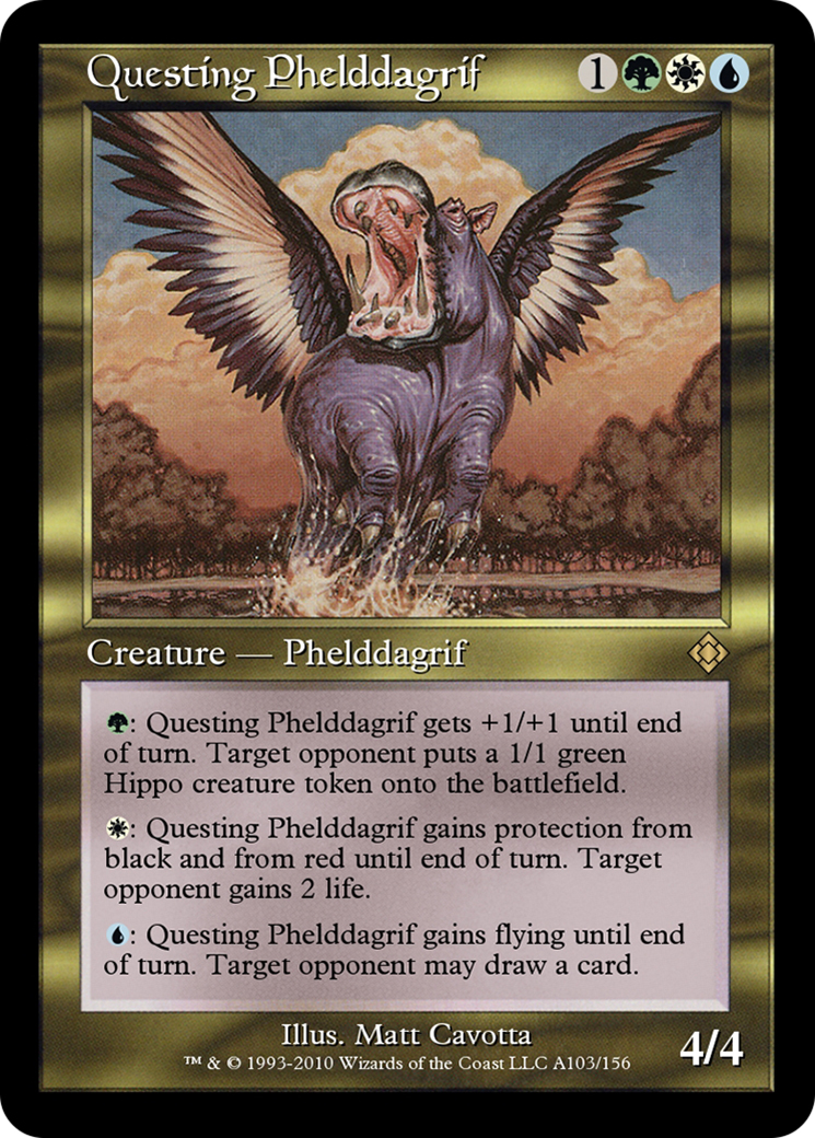 Questing Phelddagrif (TD0-A103) [Magic Online Theme Decks] MTG Single Wizards of the Coast