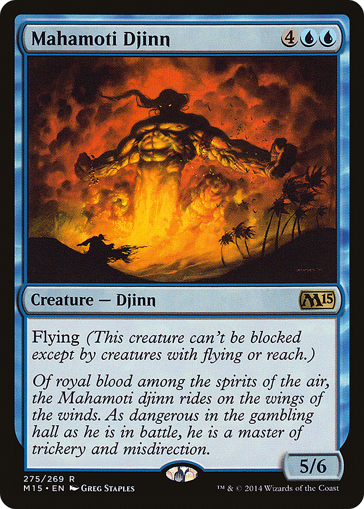 Mahamoti Djinn (M15-275) [Magic 2015] MTG Single Wizards of the Coast