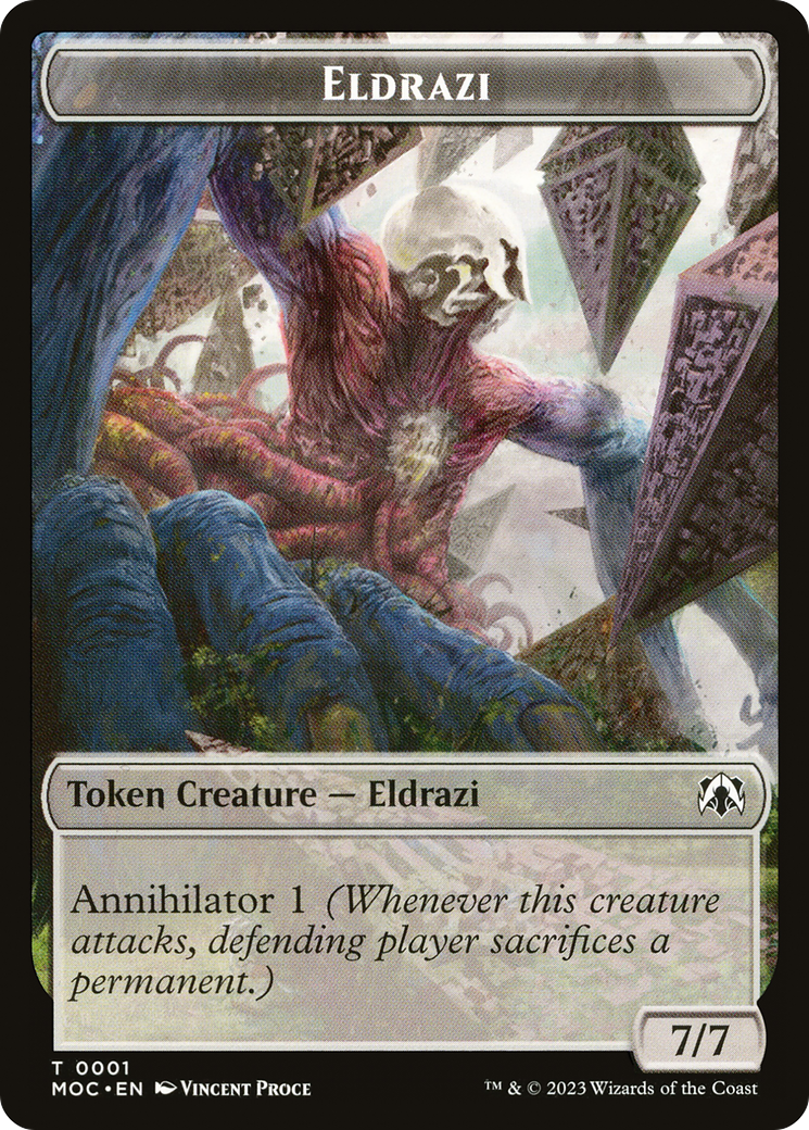 Eldrazi (TMOC-001) [Tokens] March of the Machine Commander Tokens MTG Single Wizards of the Coast