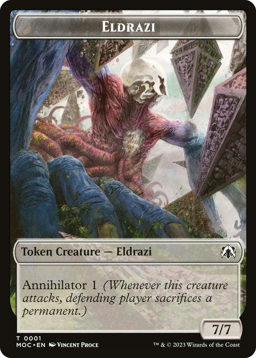 Eldrazi (TMOC-001) [Tokens] March of the Machine Commander Tokens MTG Single Wizards of the Coast