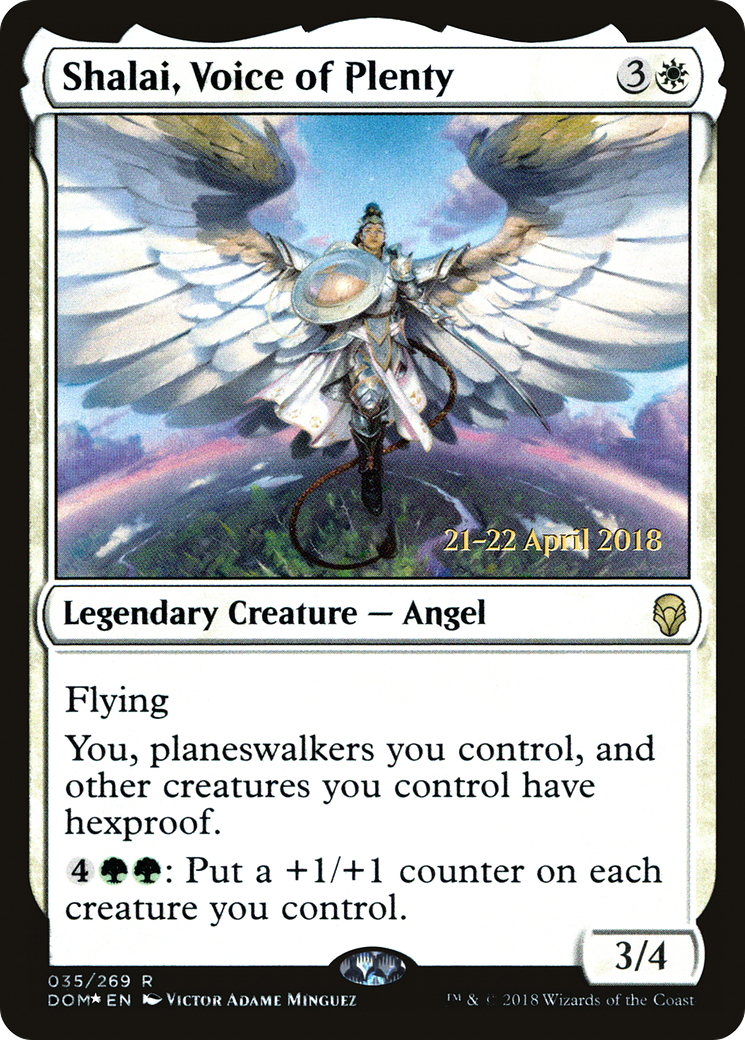 Shalai, Voice of Plenty (PRE-035) [Dominaria Promos] Foil MTG Single Wizards of the Coast