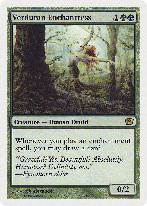 Verduran Enchantress (9ED-279) [9th Edition] MTG Single Wizards of the Coast