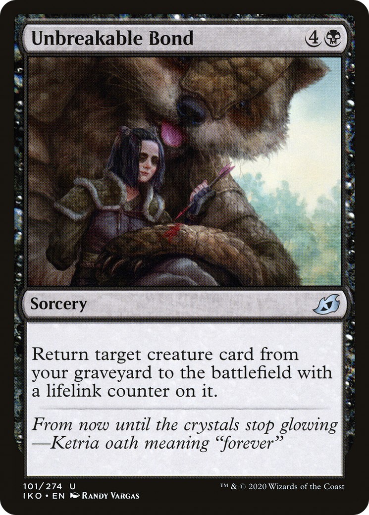 Unbreakable Bond (IKO-101) [Ikoria: Lair of Behemoths] Foil MTG Single Wizards of the Coast