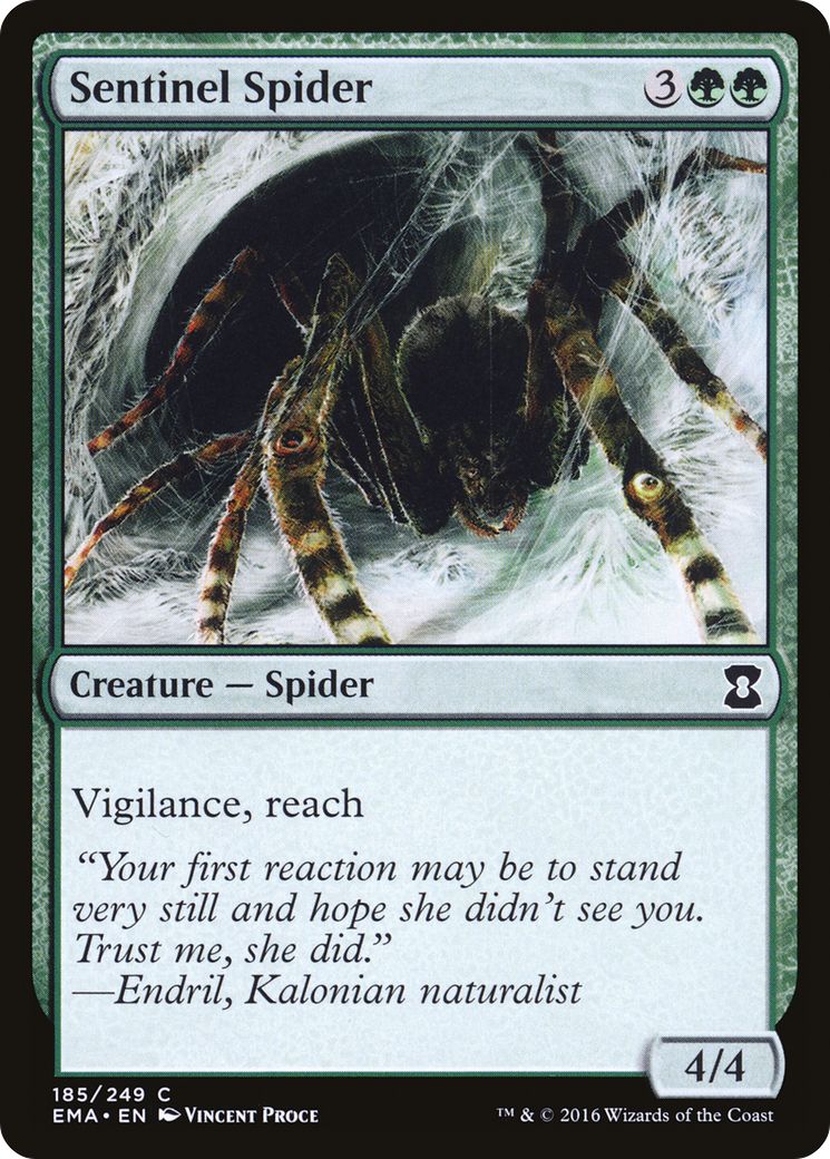 Sentinel Spider (EMA-185) [Eternal Masters] Foil MTG Single Wizards of the Coast