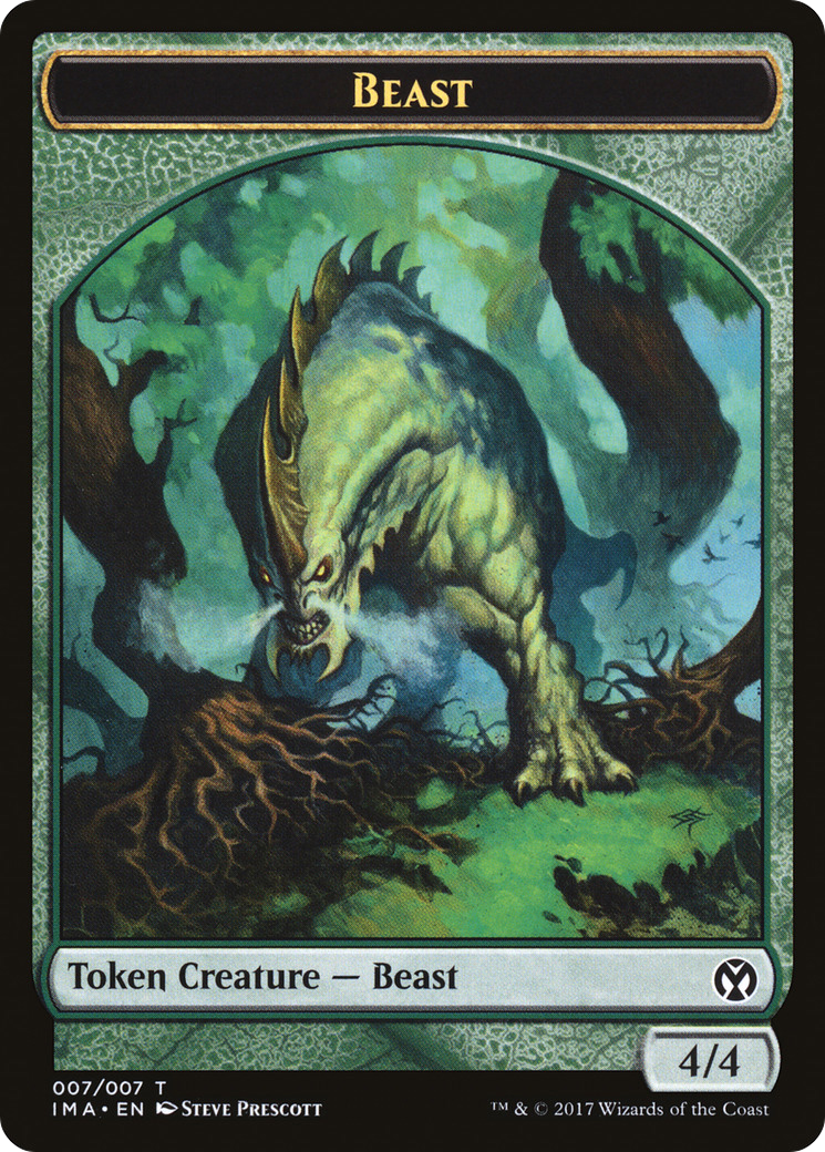 Beast (IMA-007) [Tokens] Iconic Masters Tokens MTG Single Wizards of the Coast