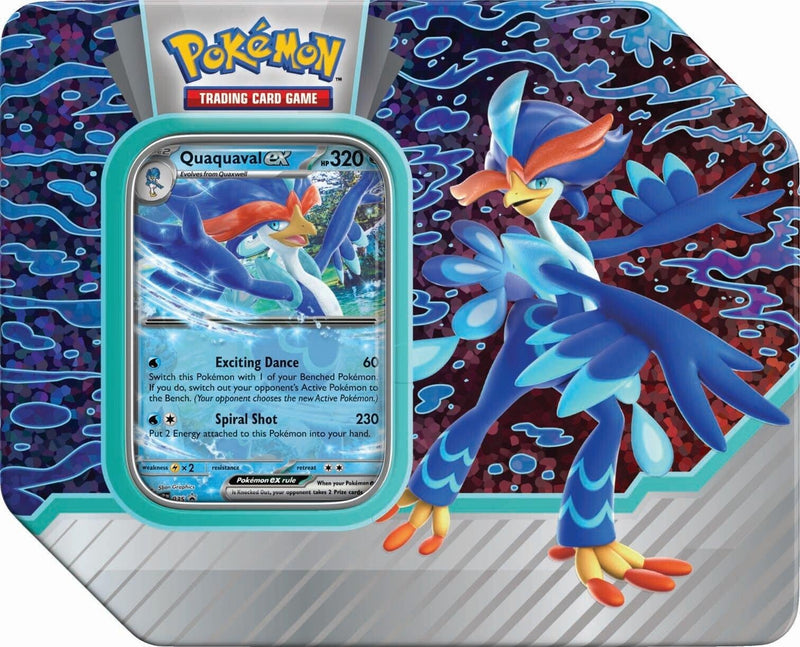 Pokémon Paldea Partners Tin - Quaquaval ex Pokemon Sealed Pokémon   