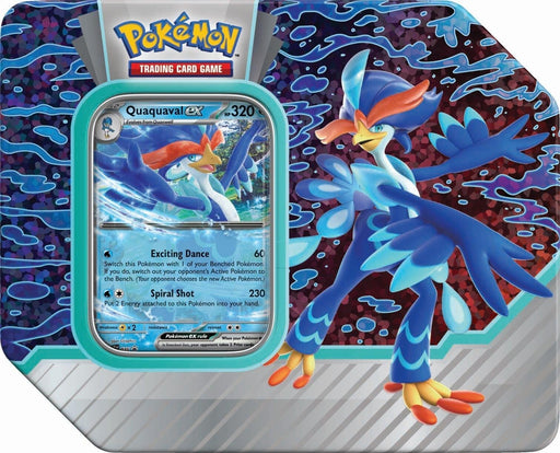 Pokémon Paldea Partners Tin - Quaquaval ex Pokemon Sealed Pokémon   