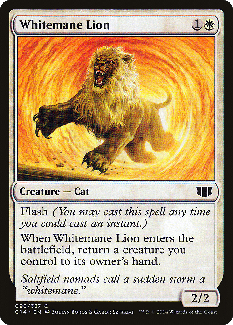 Whitemane Lion (C14-096) [Commander 2014] MTG Single Wizards of the Coast