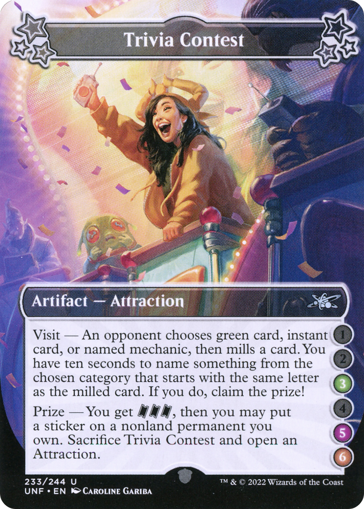Trivia Contest (UNF-233E) [Unfinity] Foil MTG Single Wizards of the Coast