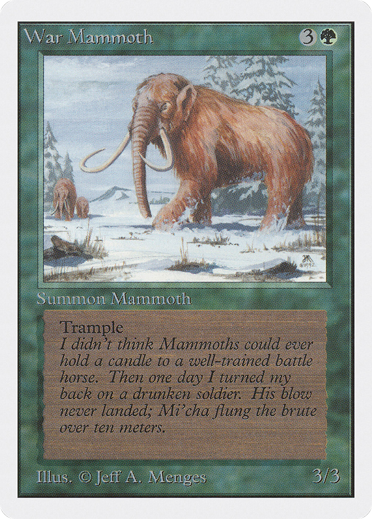 War Mammoth (2ED-228) [Oldschool] Unlimited Edition MTG Single Wizards of the Coast