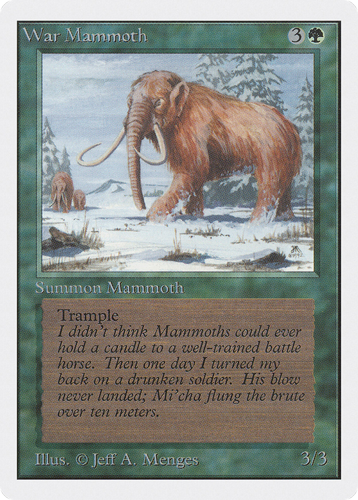 War Mammoth (2ED-228) [Oldschool] Unlimited Edition MTG Single Wizards of the Coast