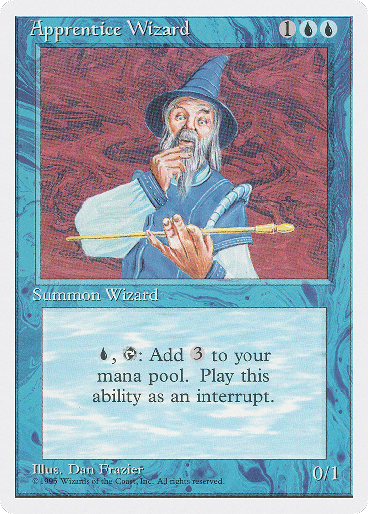 Apprentice Wizard (4ED-061) [Fourth Edition] MTG Single Wizards of the Coast