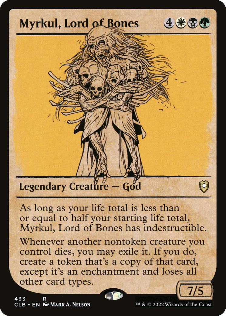 Myrkul, Lord of Bones (CLB-433) [Commander Legends: Battle for Baldur's Gate] (Showcase) Foil MTG Single Wizards of the Coast