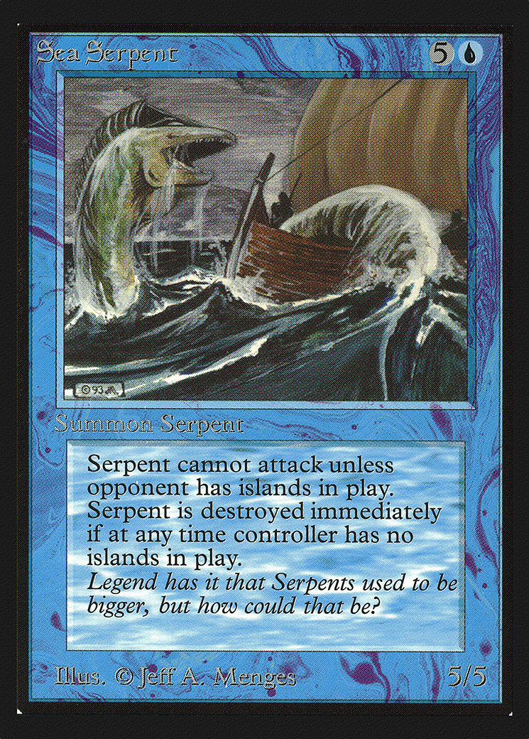 Sea Serpent (IED-077) [Intl. Collectors' Edition] MTG Single Wizards of the Coast