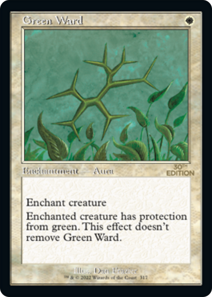 Green Ward (30A-317) [30th Anniversary Edition] MTG Single Wizards of the Coast
