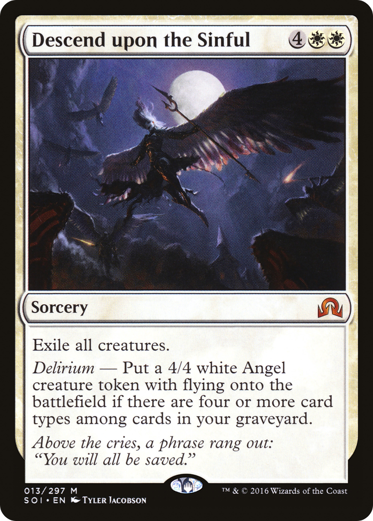 Descend upon the Sinful (SOI-013) [Shadows over Innistrad] MTG Single Wizards of the Coast