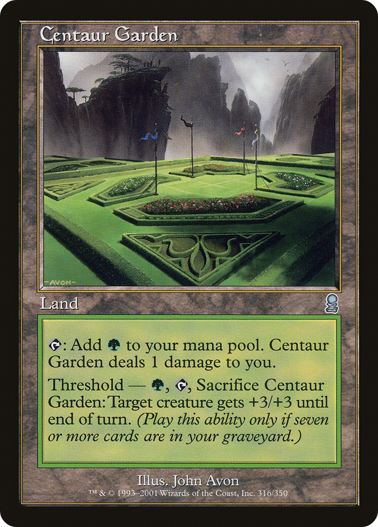Centaur Garden (ODY-316) [Odyssey] MTG Single Wizards of the Coast