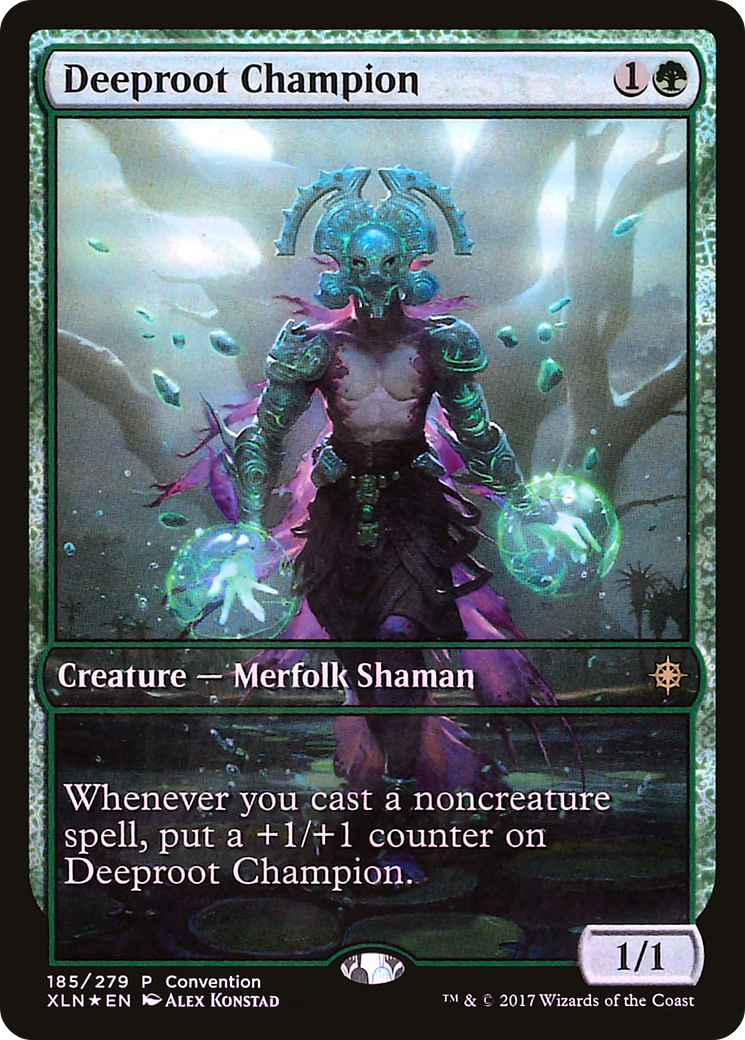Deeproot Champion (2018 Convention Exclusive) (MEDIA-185) [Ixalan Promos] Foil MTG Single Wizards of the Coast