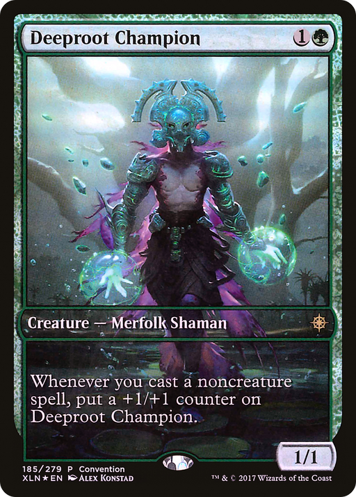 Deeproot Champion (2018 Convention Exclusive) (MEDIA-185) [Ixalan Promos] Foil MTG Single Wizards of the Coast