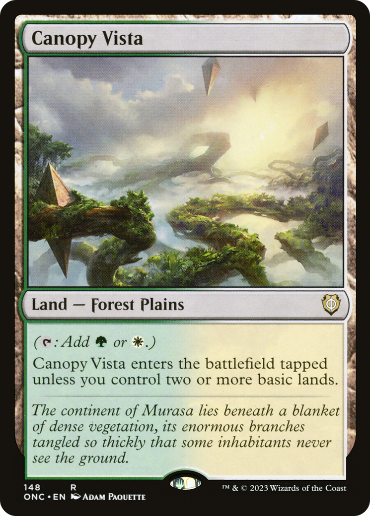 Canopy Vista (ONC-148) [Phyrexia: All Will Be One Commander] MTG Single Wizards of the Coast