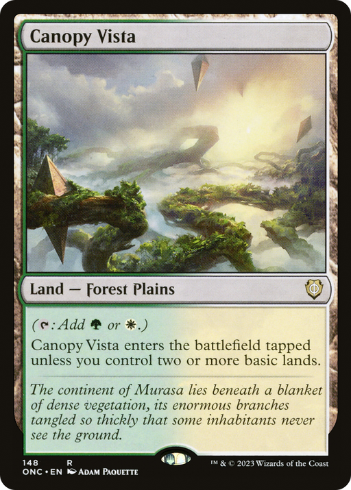 Canopy Vista (ONC-148) [Phyrexia: All Will Be One Commander] MTG Single Wizards of the Coast