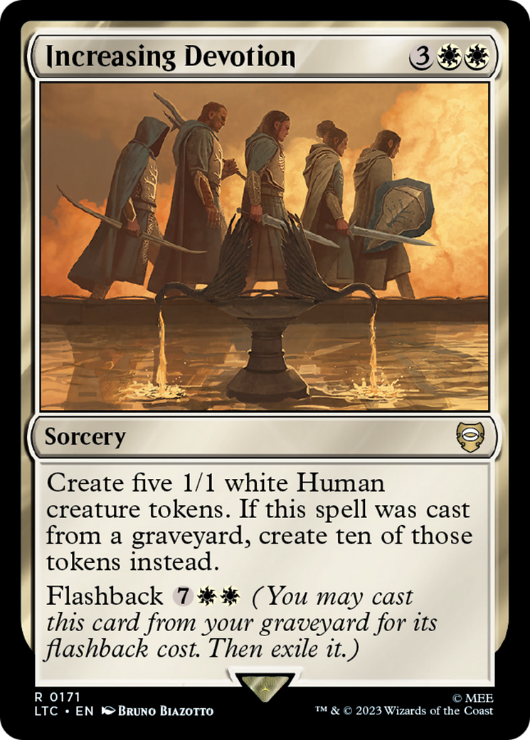 Increasing Devotion (LTC-171) [Tales of Middle-earth Commander] MTG Single Wizards of the Coast