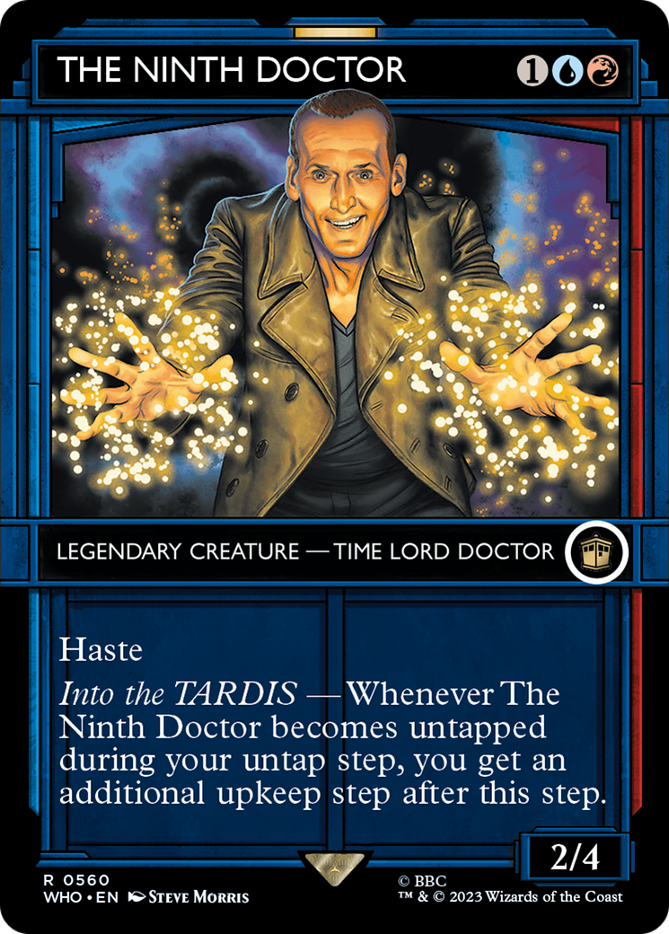 The Ninth Doctor (WHO-560) [Doctor Who] (Showcase) (Borderless) Foil MTG Single Wizards of the Coast