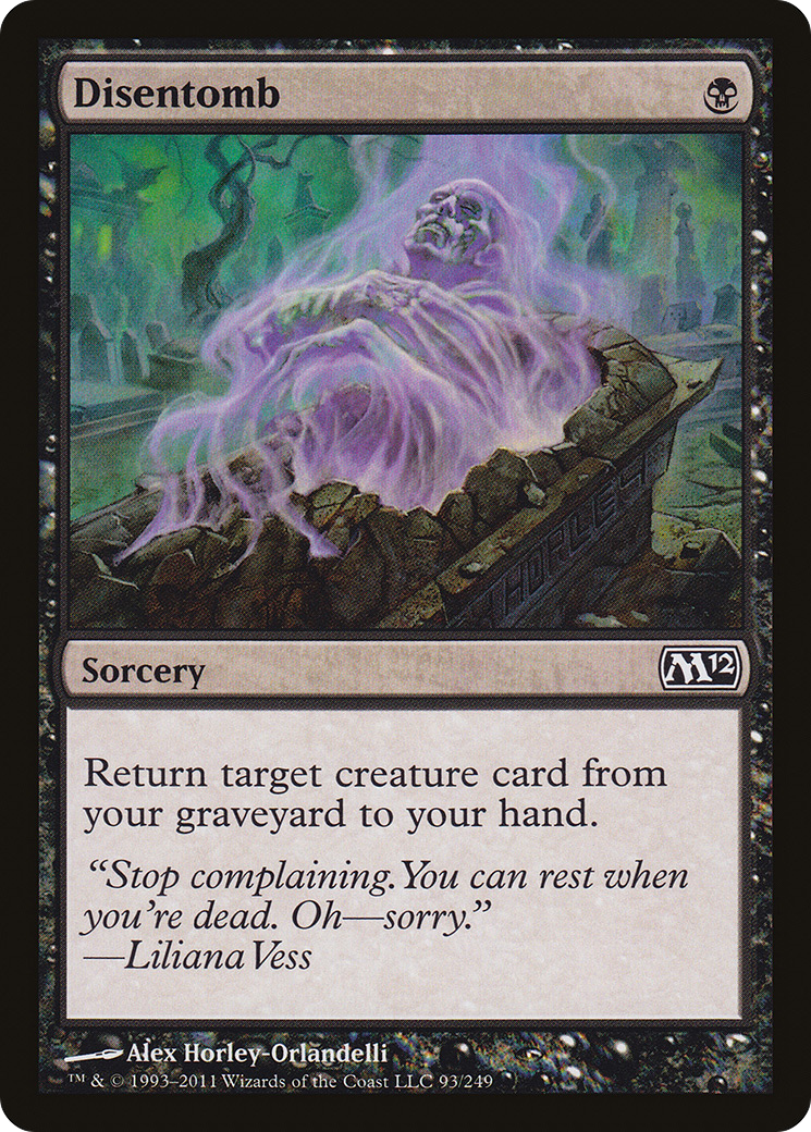 Disentomb (M12-093) [Magic 2012] MTG Single Wizards of the Coast