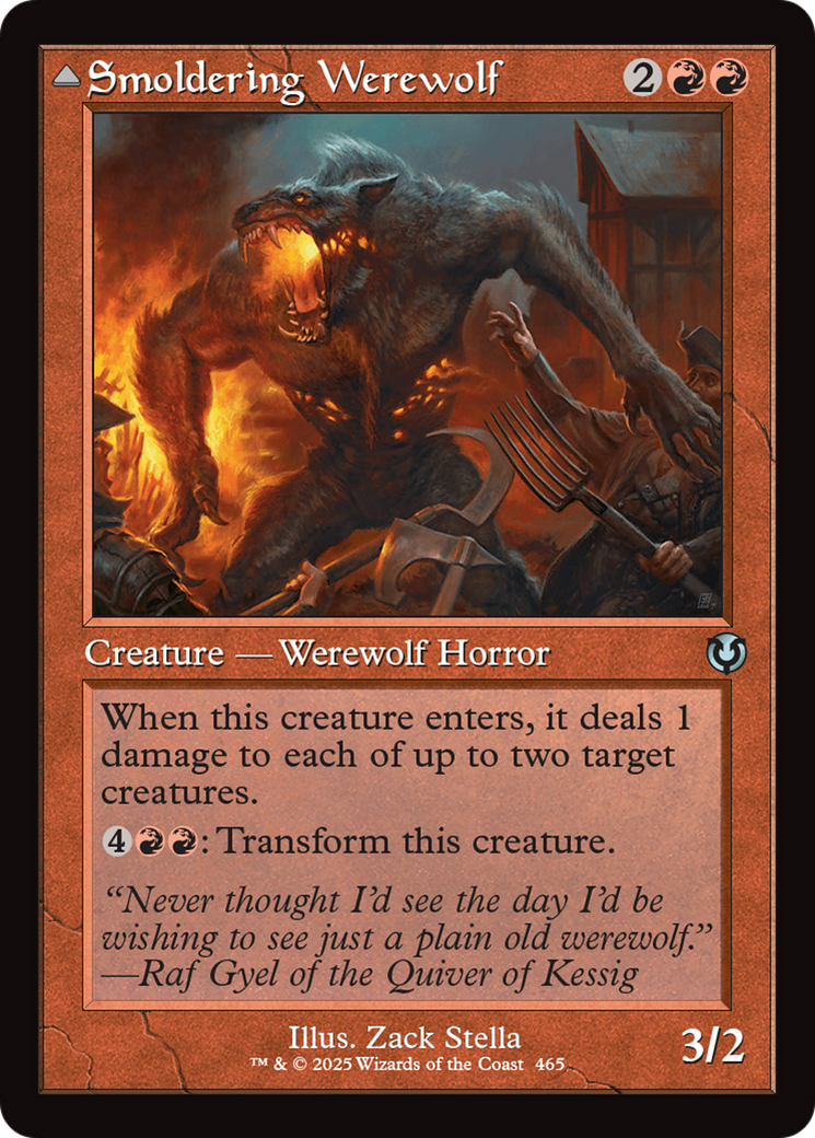 Smoldering Werewolf (INR-465) [Innistrad Remastered] MTG Single Wizards of the Coast