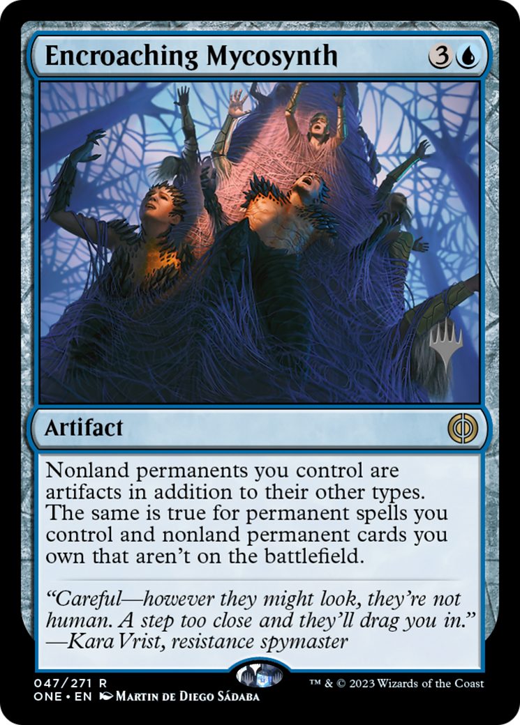 Encroaching Mycosynth (PPONE-47P) [Phyrexia: All Will Be One Promos] Foil MTG Single Wizards of the Coast