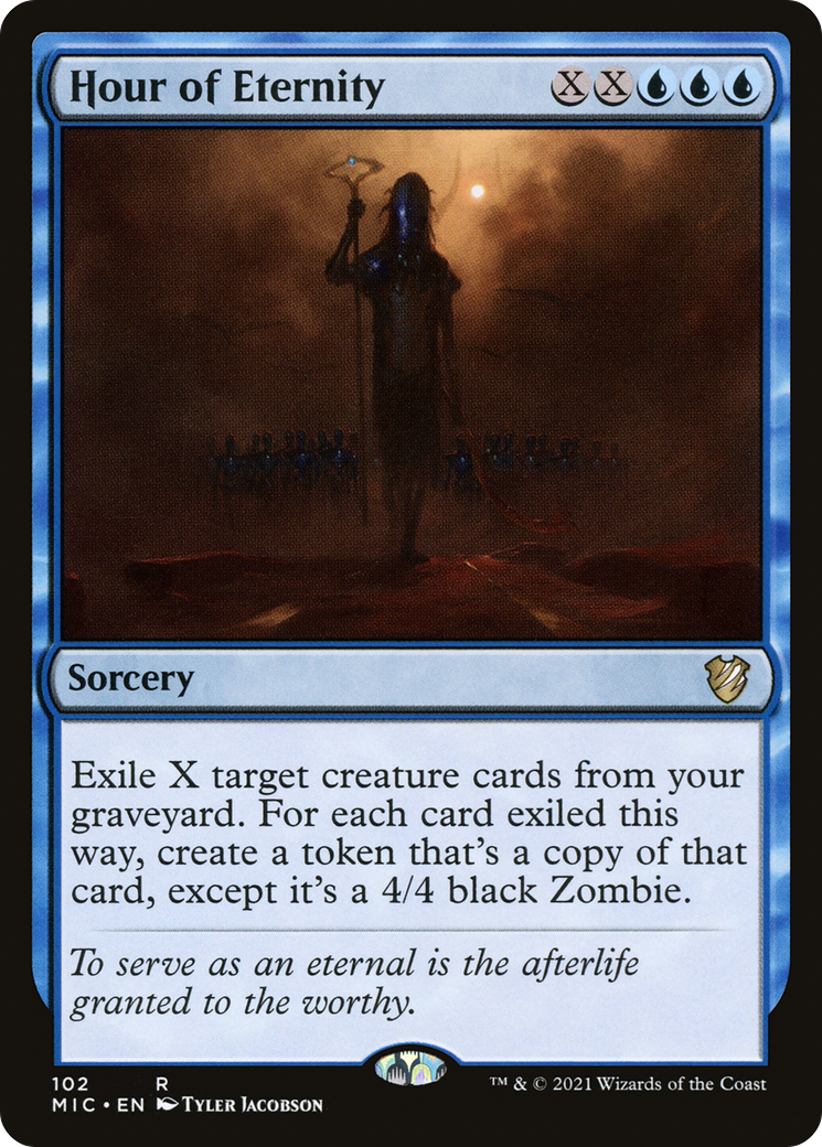 Hour of Eternity (MIC-102) [Midnight Hunt Commander] MTG Single Wizards of the Coast