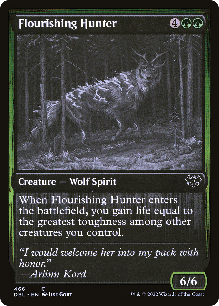 Flourishing Hunter (DBL-466) [Innistrad: Double Feature] MTG Single Wizards of the Coast