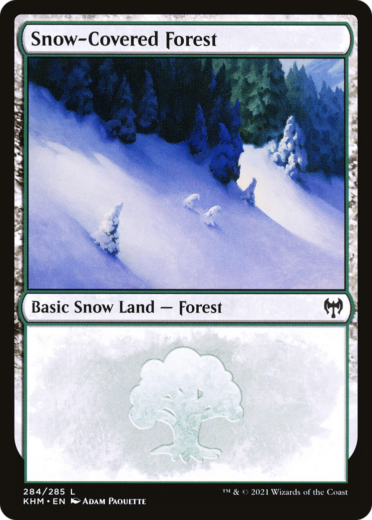Snow-Covered Forest (284) (KHM-284) [Kaldheim] Foil MTG Single Wizards of the Coast