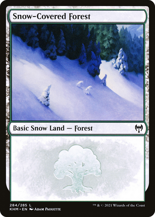 Snow-Covered Forest (284) (KHM-284) [Kaldheim] MTG Single Wizards of the Coast