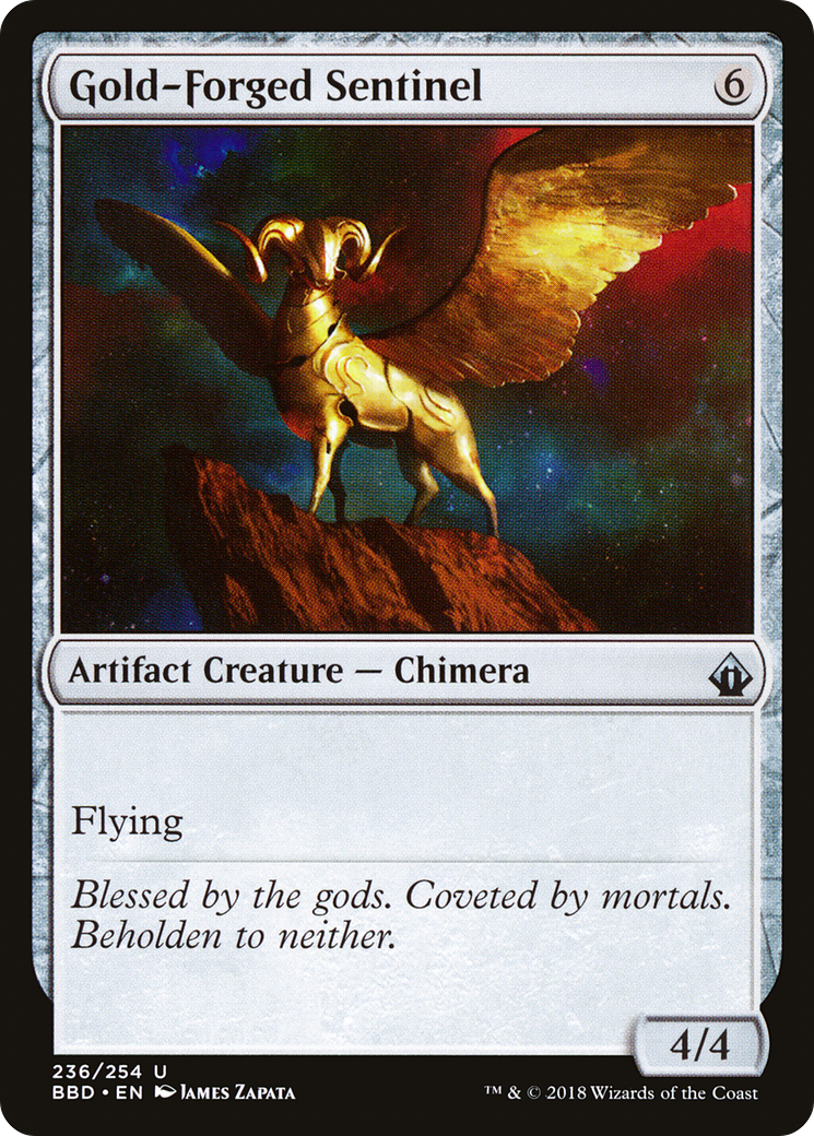 Gold-Forged Sentinel (BBD-236) [Battlebond] Foil MTG Single Wizards of the Coast