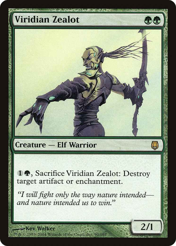 Viridian Zealot (DST-090) [Darksteel] Foil MTG Single Wizards of the Coast