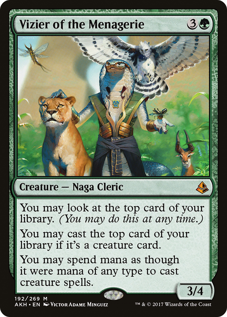 Vizier of the Menagerie (AKH-192) [Amonkhet] MTG Single Wizards of the Coast