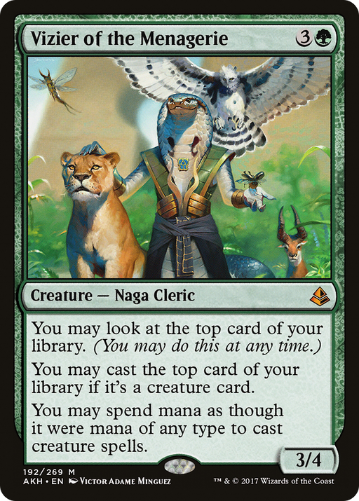 Vizier of the Menagerie (AKH-192) [Amonkhet] Foil MTG Single Wizards of the Coast