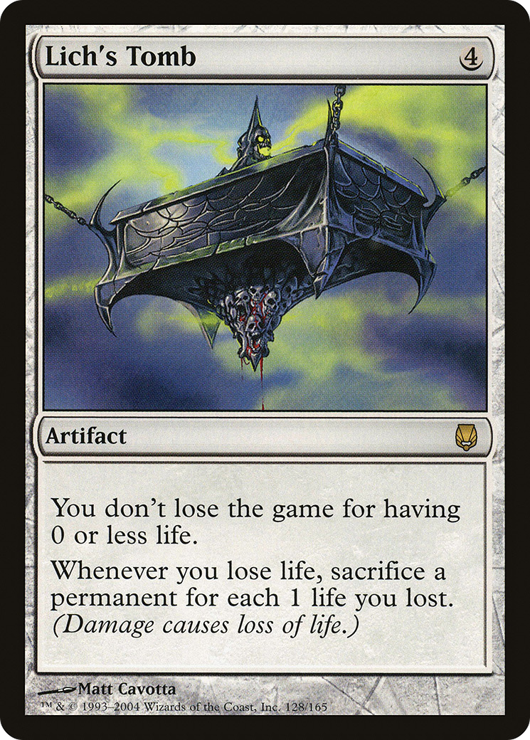 Lich's Tomb (DST-128) [Darksteel] Foil MTG Single Wizards of the Coast