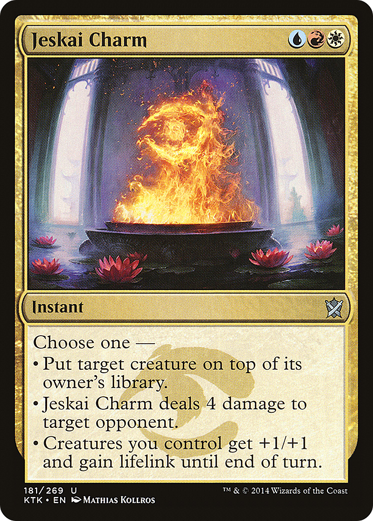 Jeskai Charm (KTK-181) [Khans of Tarkir] Foil MTG Single Wizards of the Coast