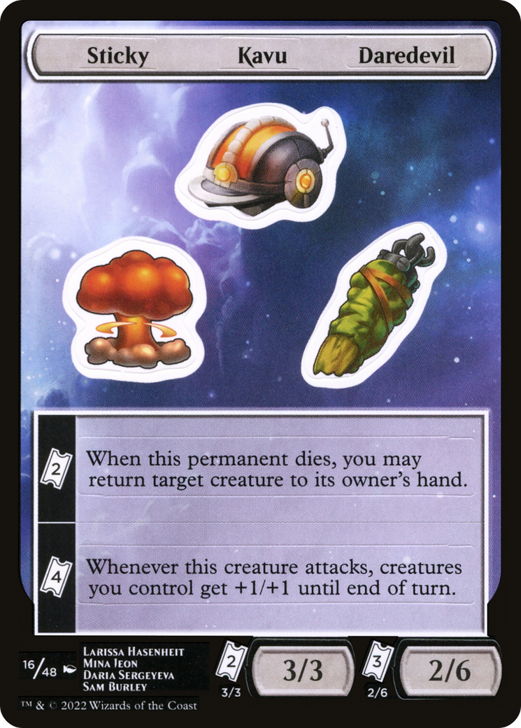 Sticky Kavu Daredevil (UNF-016) [Tokens] Unfinity Sticker Sheets MTG Single Wizards of the Coast