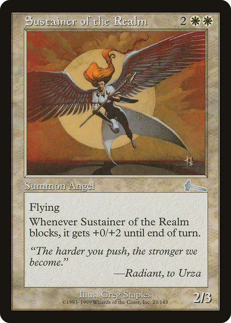 Sustainer of the Realm (ULG-023) [Urza's Legacy] MTG Single Wizards of the Coast