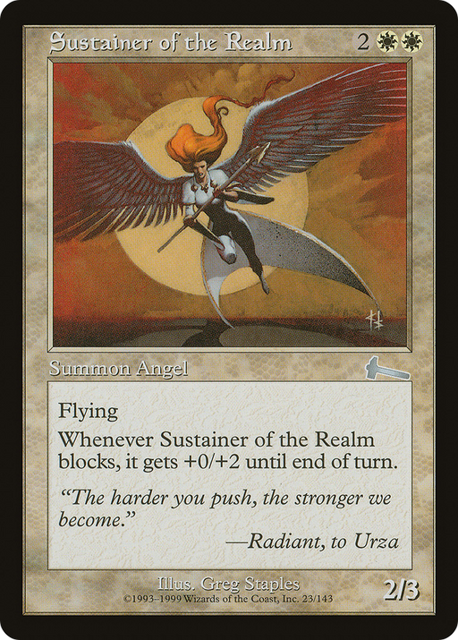 Sustainer of the Realm (ULG-023) [Urza's Legacy] MTG Single Wizards of the Coast