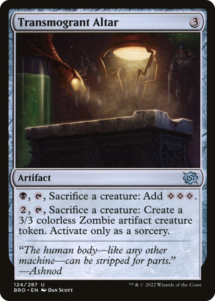 Transmogrant Altar (BRO-124) [The Brothers' War] MTG Single Wizards of the Coast
