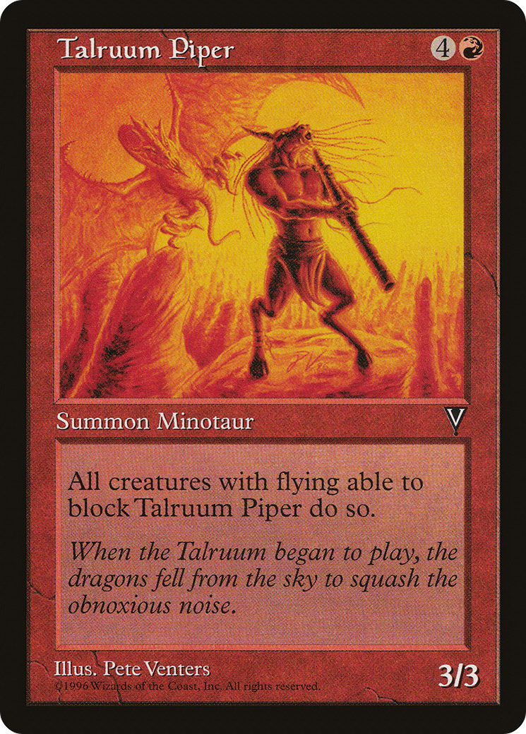 Talruum Piper (VIS-098) [Visions] MTG Single Wizards of the Coast