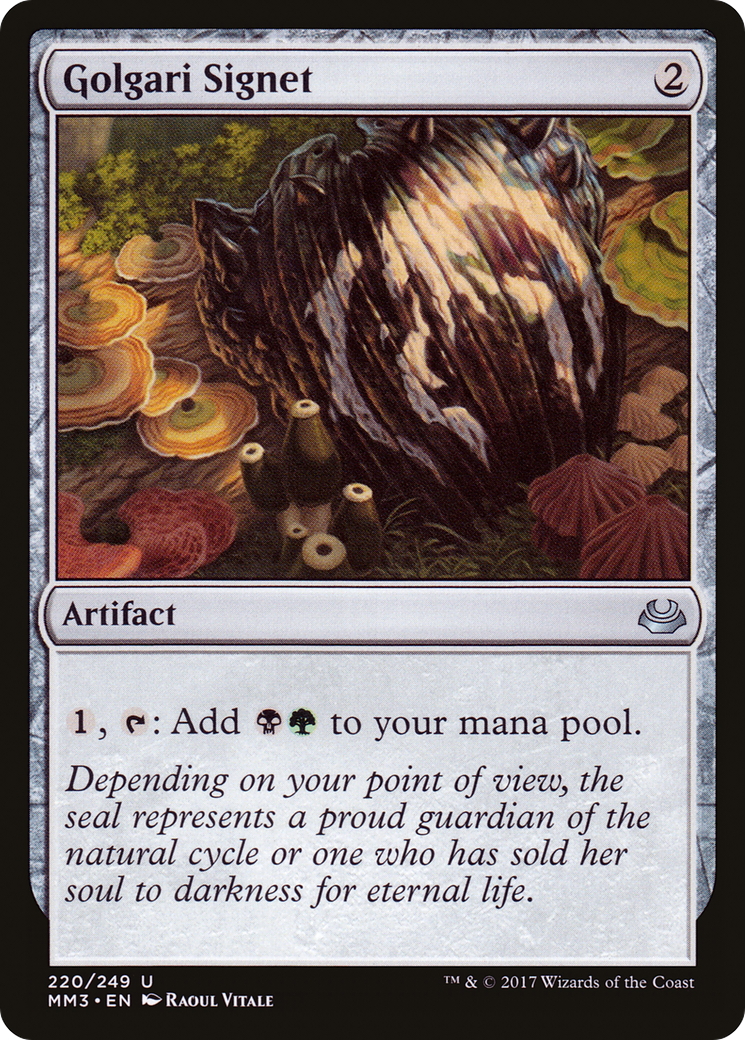 Golgari Signet (MM3-220) [Modern Masters 2017] MTG Single Modern Masters 2017