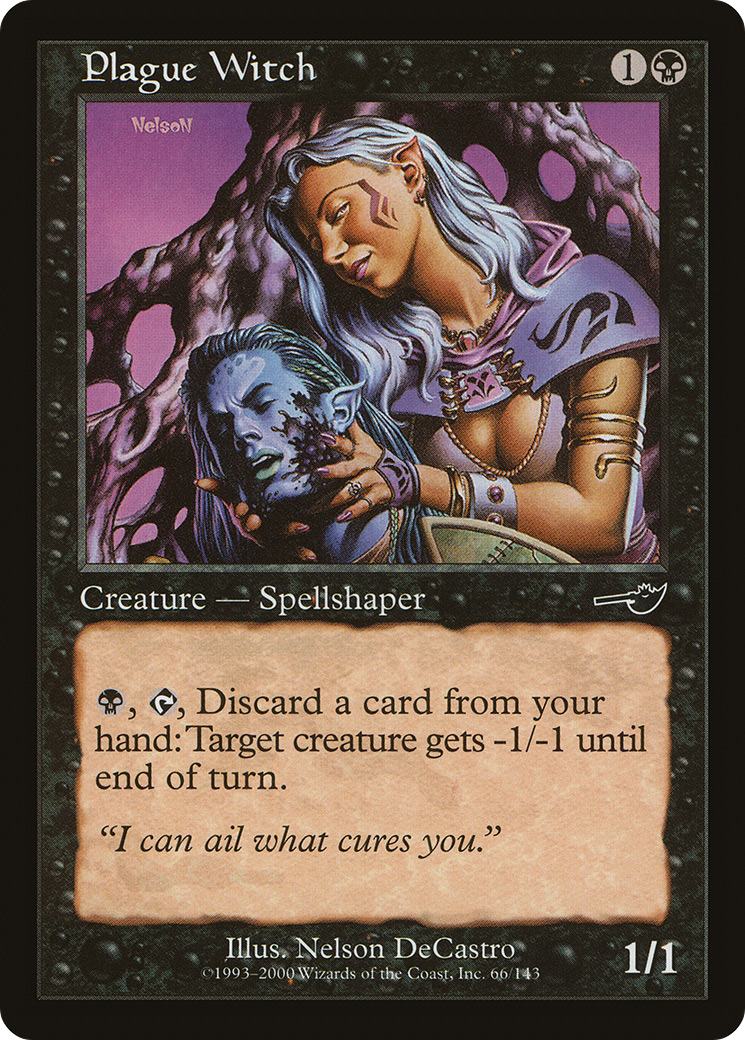 Plague Witch (NMS-066) [Nemesis] Foil MTG Single Wizards of the Coast