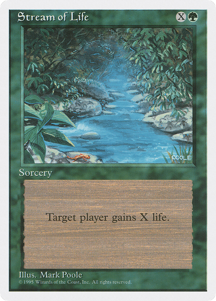 Stream of Life (4ED-272) [Fourth Edition] MTG Single Wizards of the Coast