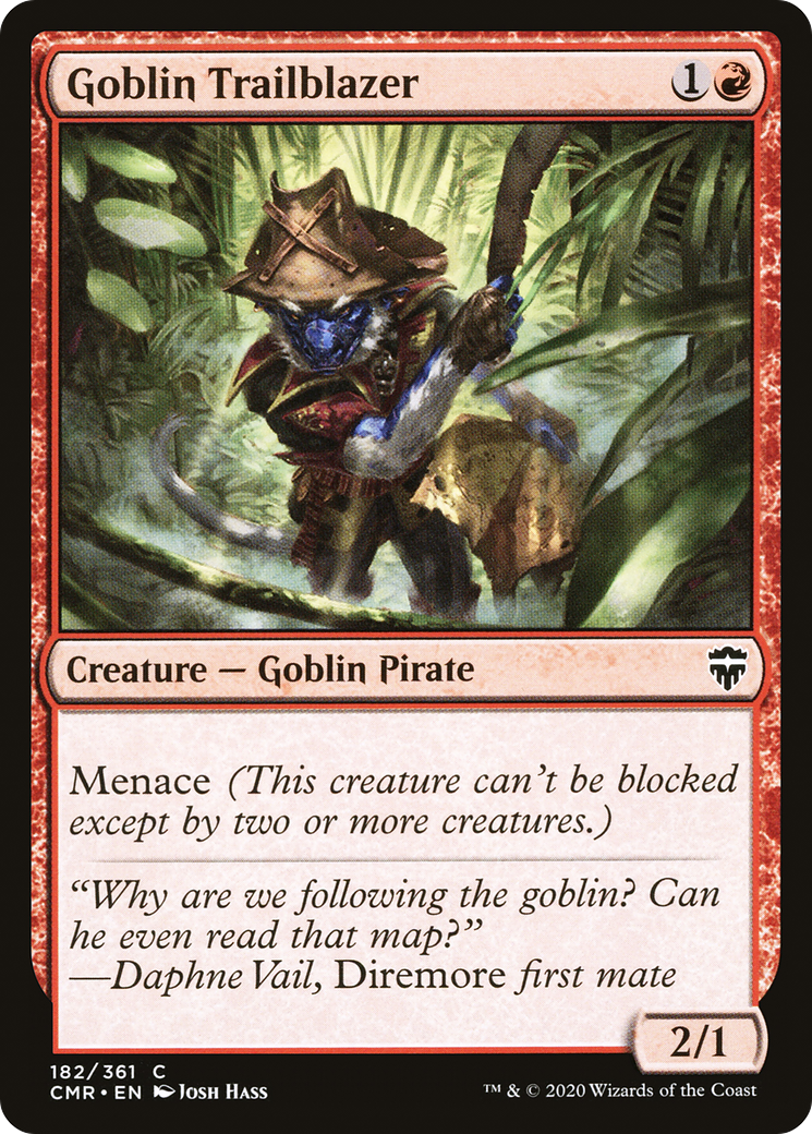 Goblin Trailblazer (CMR-182) [Commander Legends] Foil MTG Single Wizards of the Coast